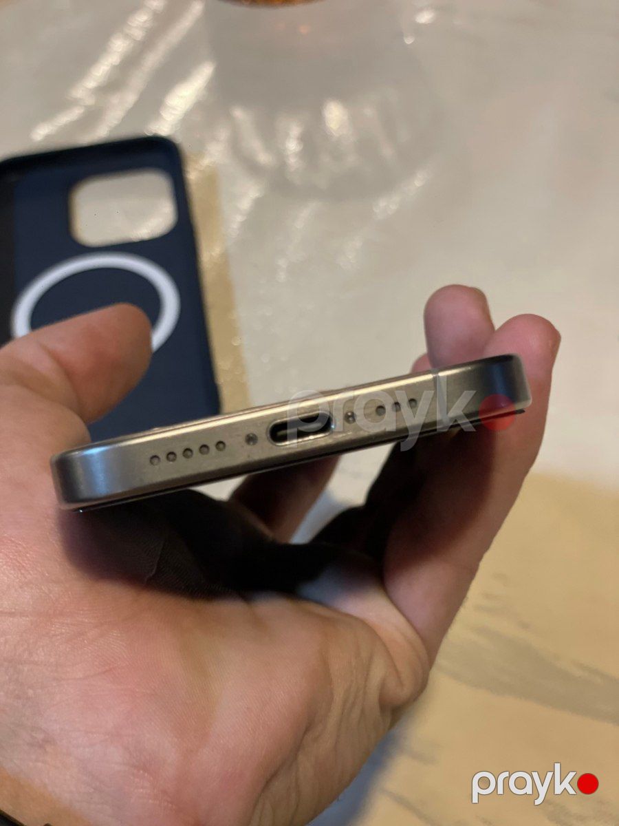 Apple iPhone 15 Pro Natural Titanium 128GB/8GB — Smartfonlar, Gəncə (6)