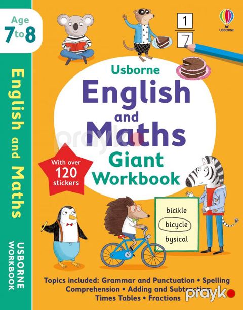 Usborne English and Maths Giant Workbook 7-8 — Bakı