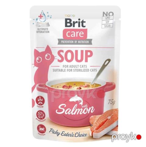 Nəm yem pişiklər üçün Brit Care Soup qızılbalıq şorbası, 75 q — Bakı