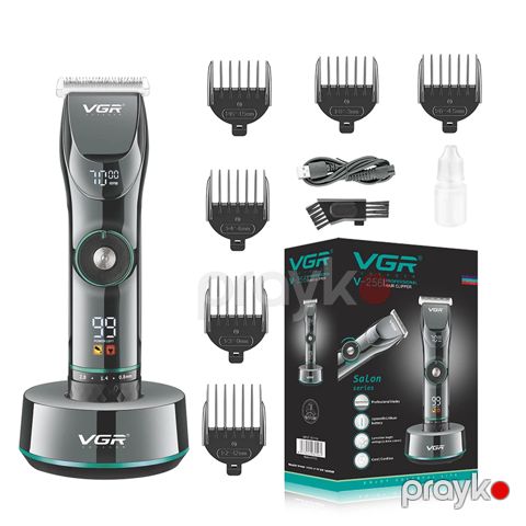 VGR V-256 Elektrikli Kişilər Üçün Trimmer Professional Saç Saqqal Təraş Maşını Ülgüc — Bakı