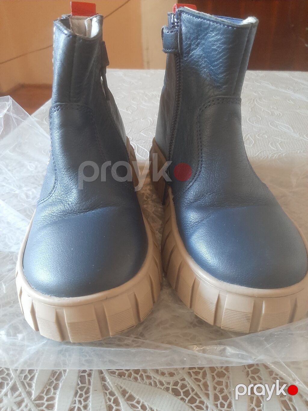 Uşaq botları – Kıfıdıs, ölçü 28 - Rəng: tünd göy üst, bej rəng qalın — Uşaq ayakkabısı, Digah (2)