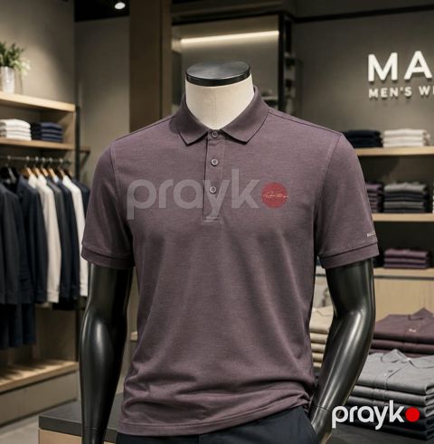 Kişilər üçün polo 12108, bənövşəyi, pambıq, ölçü 3XL — Bakı