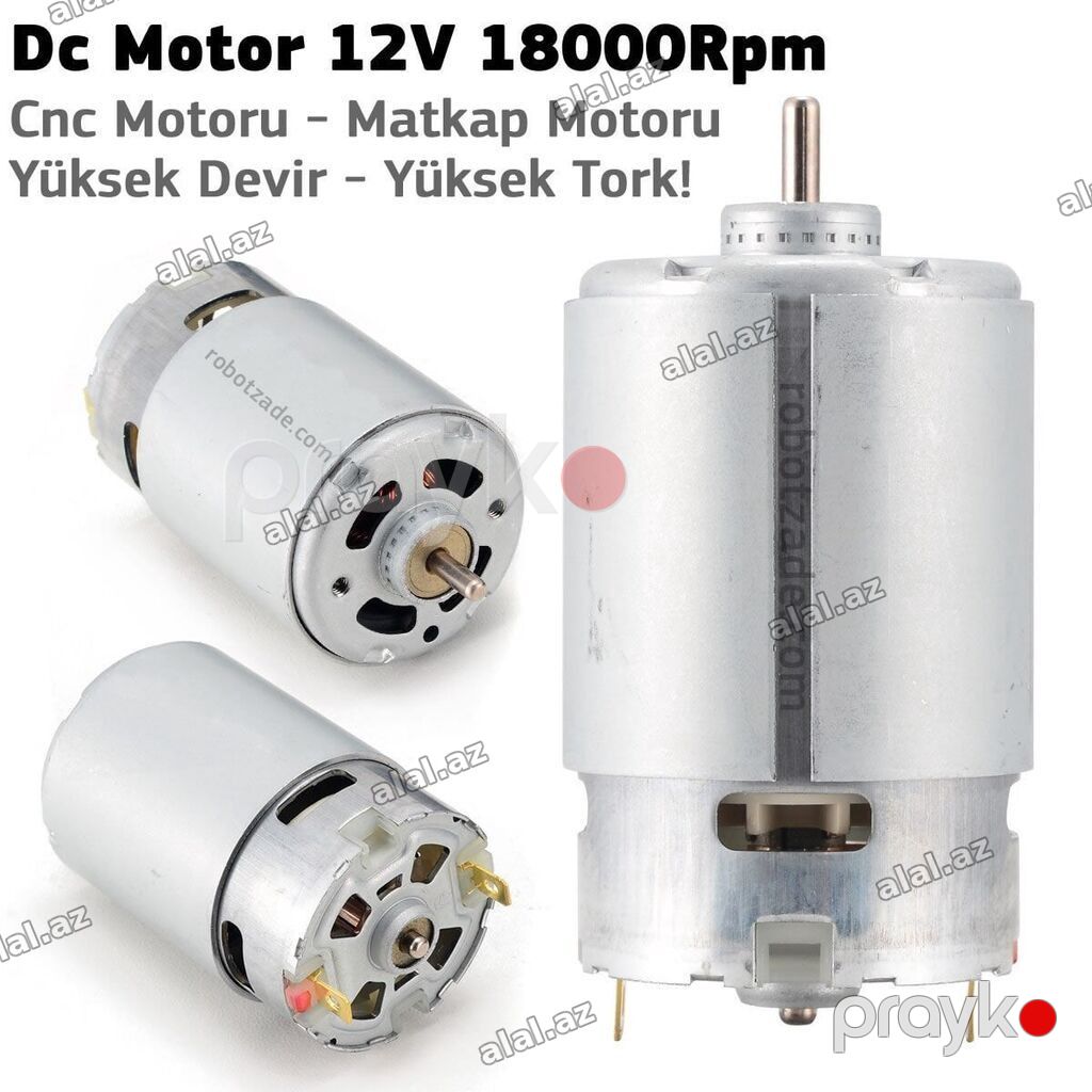 Kateqoriya: Motorlar Reduktorsuz DC Motor Məhsul: DC Motor 12 V — Elektronika, Bakı (3)
