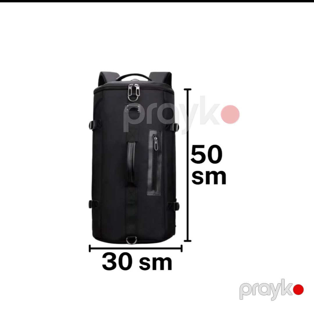 İdman bel çantası v243, brezent, 28 l, qara — Mallar, Bakı (3)