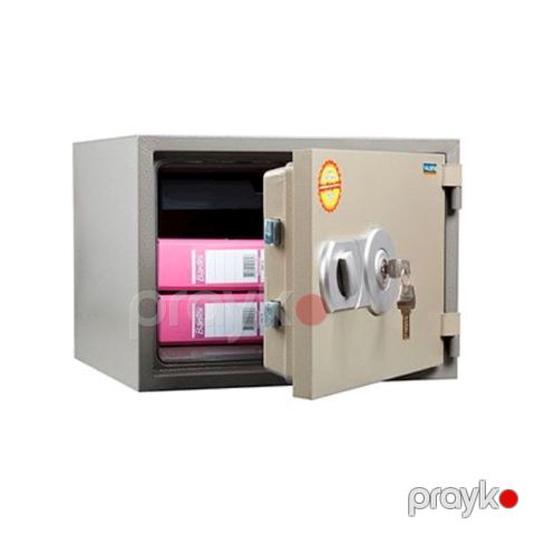 Ofis seyfi Valberg FRS-36 KL, açar ilə, qəhvəyi, odadavamlı seyf, 360x480x430 mm