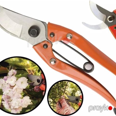 Bağban qayçısı Fertak 8 düym, karbon polad, yaylı, plastik tutacaqlı - prm_040 — Bakı
