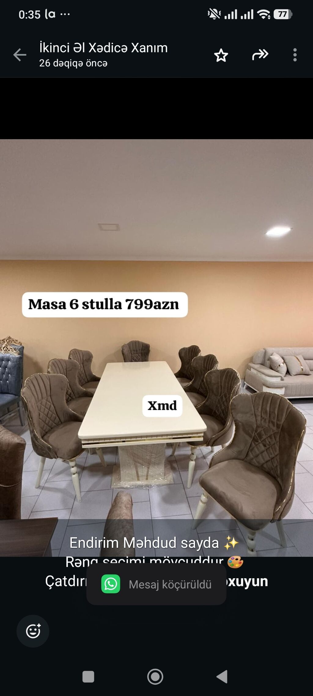 Endirim Məhdud sayda Rəng seçimi mövcuddur Çatdırılma pulsuz — Masalar və stullar, Bakı
