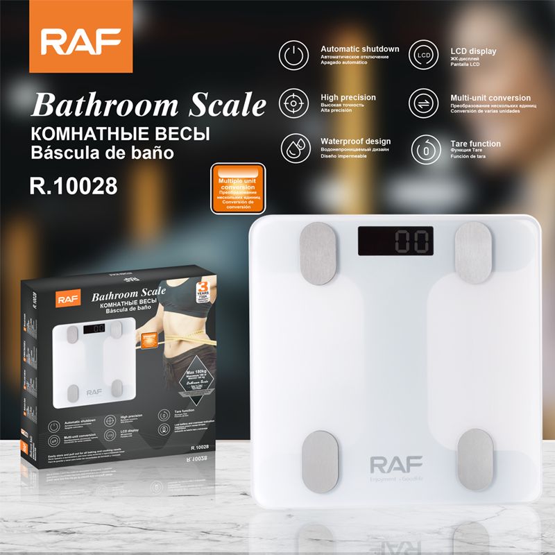 RAF R.10028 - Tərəzi, Elektron Döşəmə Tərəzisi, 180 kq Çəki, Temperli Şüşə Platforma — Tərəzi, Bakı (2)
