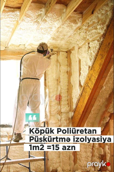 Püskürtmə izolyasiya (Poliuretan izolyasiya) — Bakı