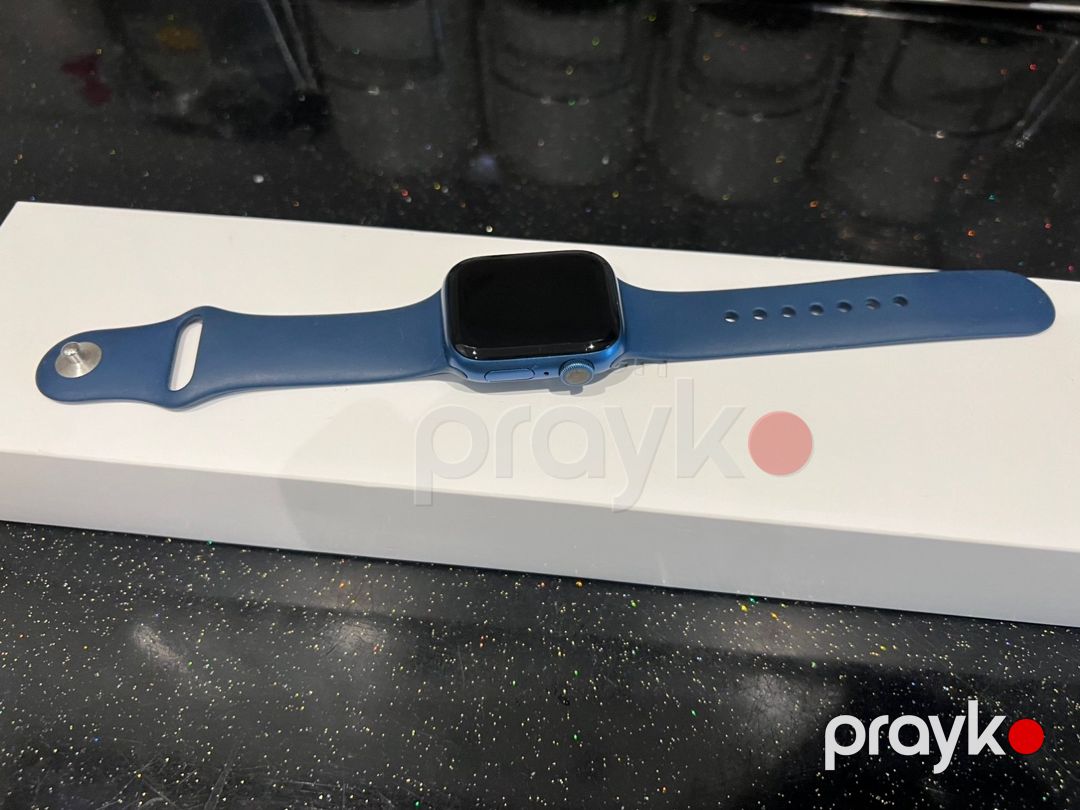 Apple Watch Series 7 Aluminum Blue 41mm — Ağıllı saatlar və biləkliklər, Sumqayıt (2)