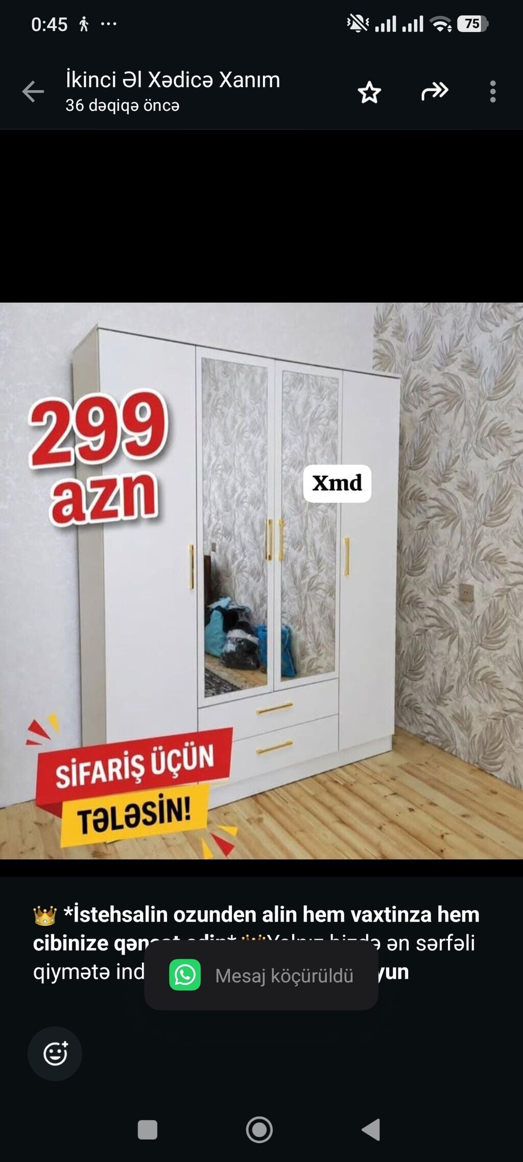 İstehsalin ozunden alin hem vaxtinza hem cibinize qənaət edin — Şkaflar, Bakı