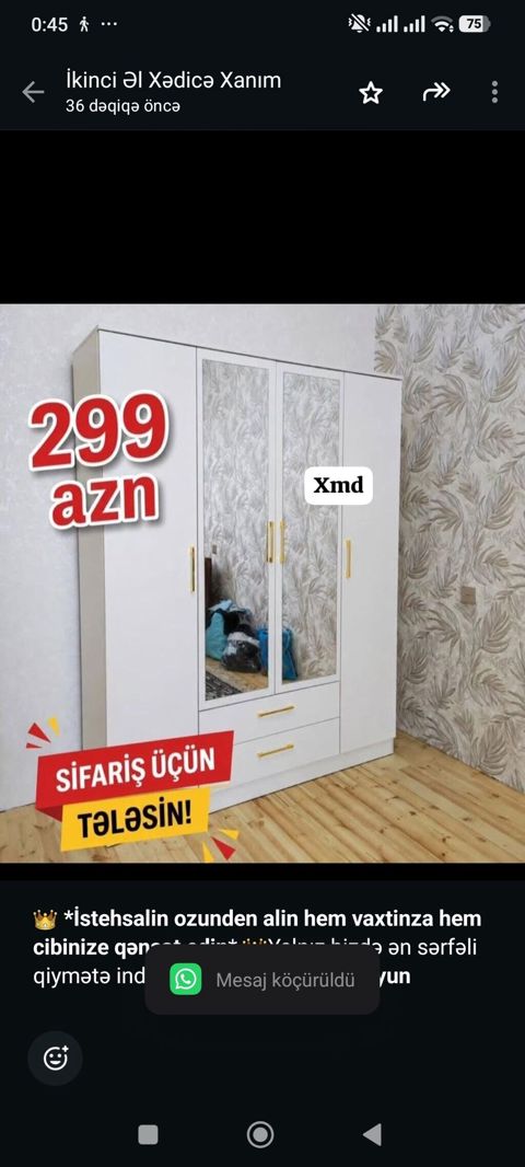 İstehsalin ozunden alin hem vaxtinza hem cibinize qənaət edin — Aişə Xanım — Şkaflar
