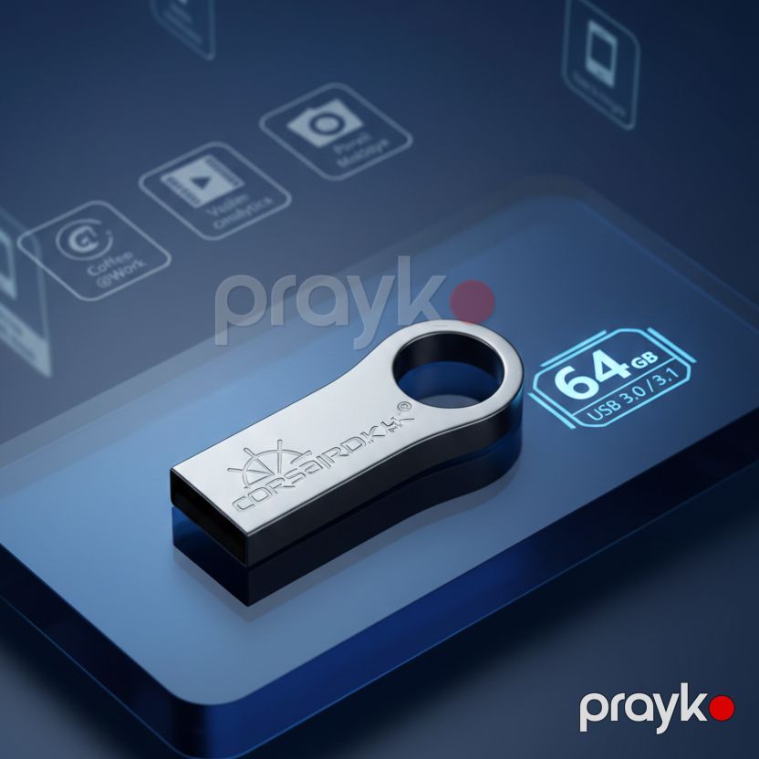 Corsair.D.K 64GB USB 3.0/3.1 Yüksək Sürətli Metal Fləş Kart — Smartfon aksesuarları, Bakı (3)
