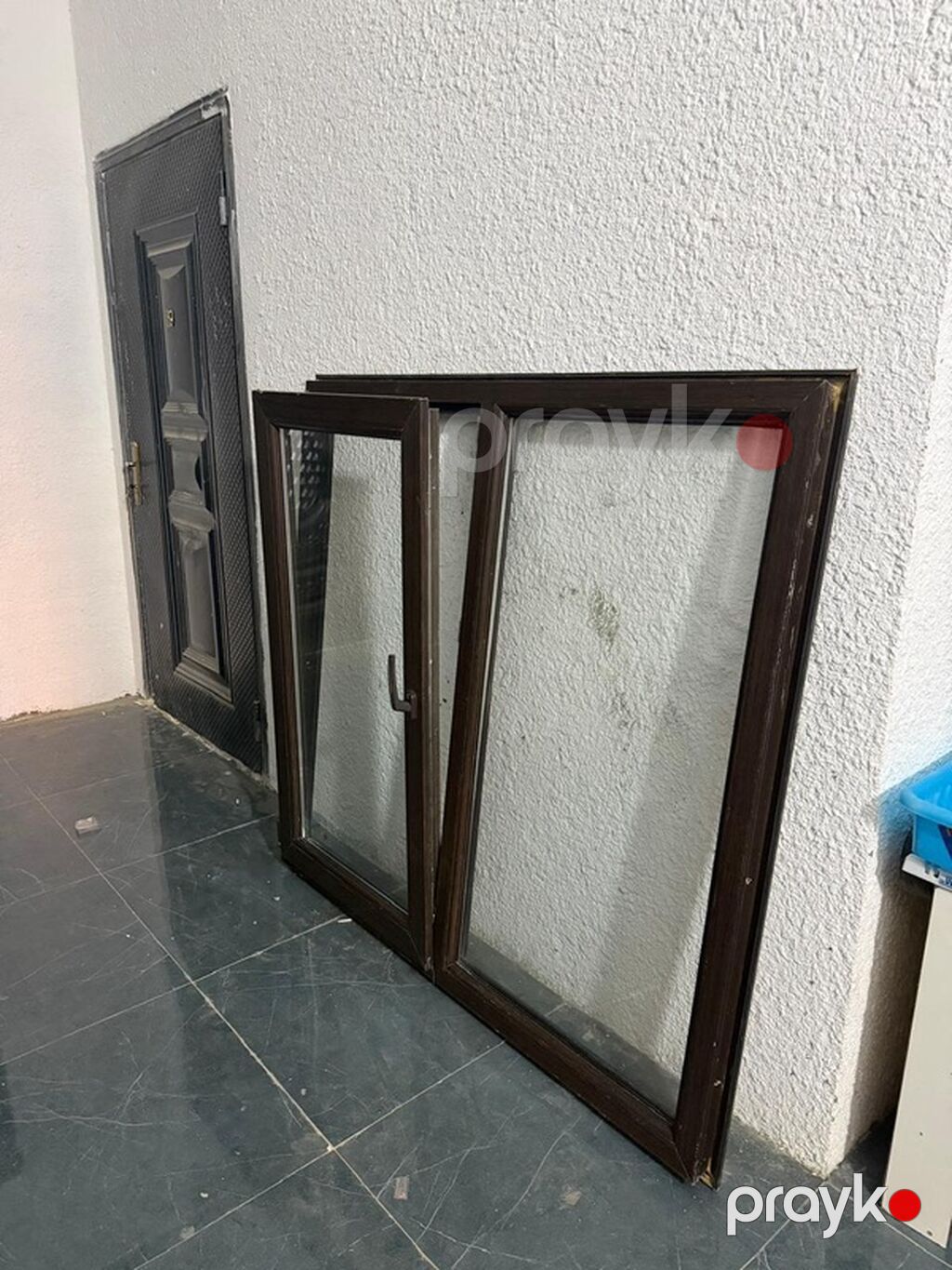 PVC plastik pəncərə çərçivəsi – iki bölməli, bir açılan qanadlı model — Pəncərələr, qapılar, balkonlar, Bakı (4)