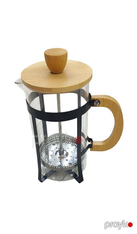 French Press FP60 şüşə/taxta, 600 ml — Bakı