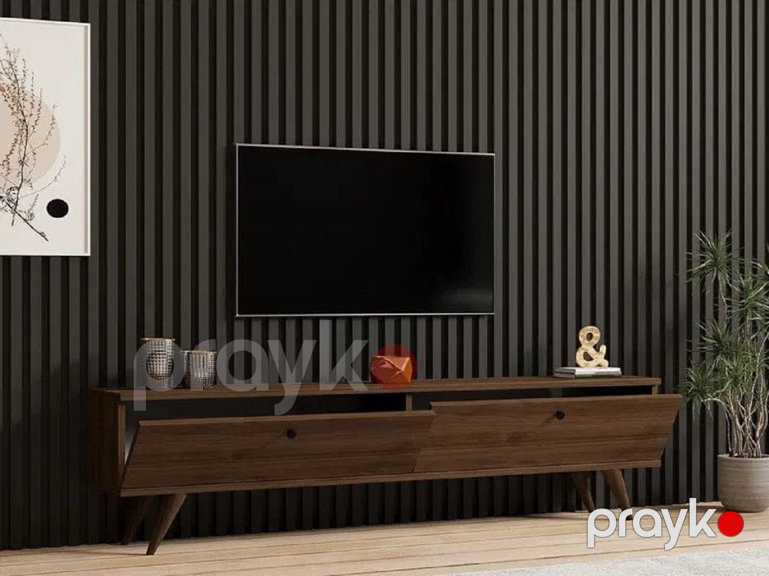 Tv üçün tumba ev_13900573, LDSP/laminat, qəhvəyi, 40x160x25 sm — Mallar, Bakı (2)