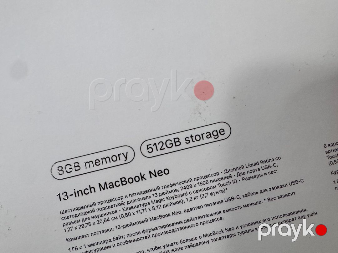 Apple MacBook Neo 13 512GB — Noutbuklar, Bakı (10)