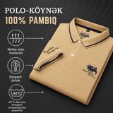 Polo kişilər üçün EB_779, qəhvəyi, pambıq, ölçü XL — Goods