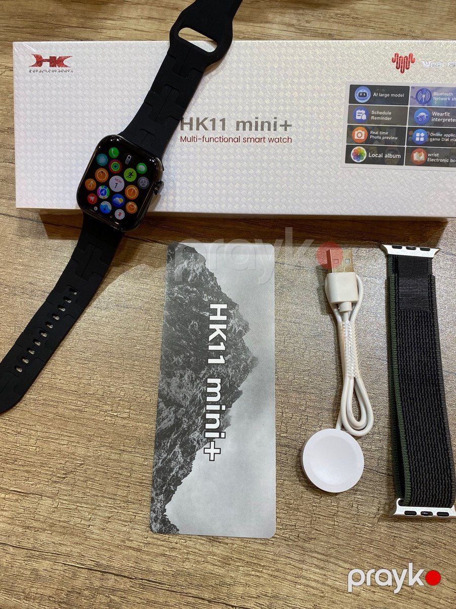 Smart saat HK11 mini plus black — Ağıllı saatlar və biləkliklər, Bakı (4)