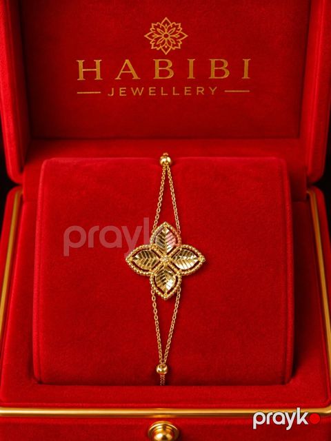 Qızıl qolbaq Habibi Jewellery HJ320, qızıl 585 əyar — Bakı