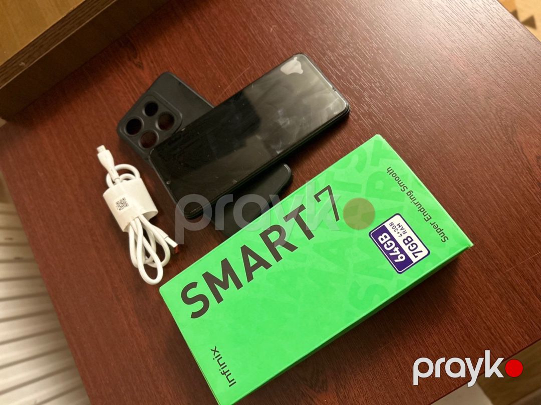 Infinix Smart 7 Polar Black 64GB/4GB — Smartfonlar, Bakı (2)
