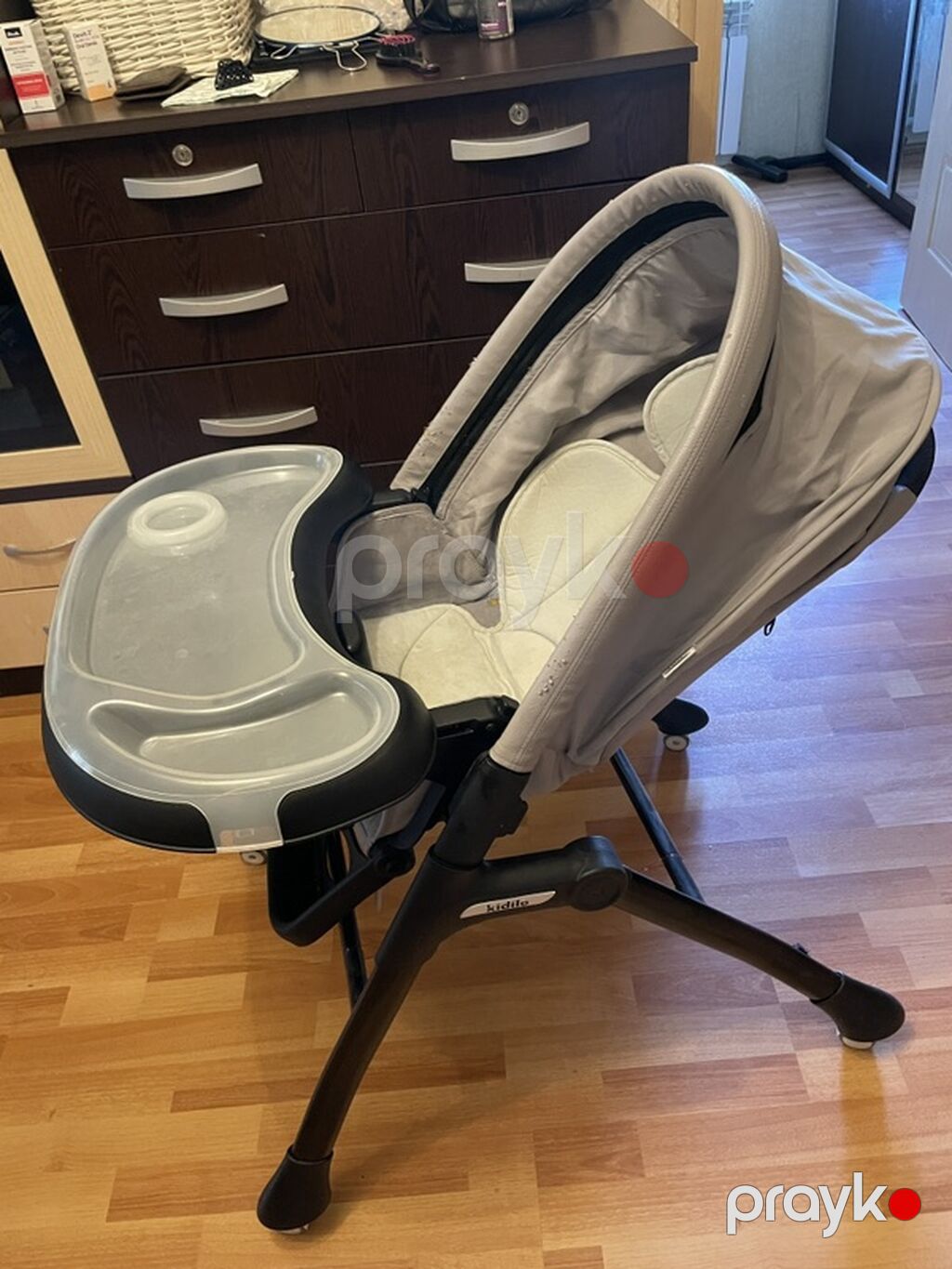 Uşaq yemək stolu və bərliyə çevrilən kreslo - Brend/model: Kidlife — Qidalandırma stulları, Bakı (3)
