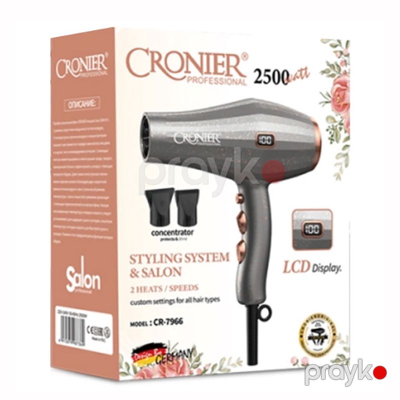 Cronıer CR-7966 2500 W Saç Şəkilləndirici Fen (Saç Quruducu Hava Feni) — Fən, Bakı (3)