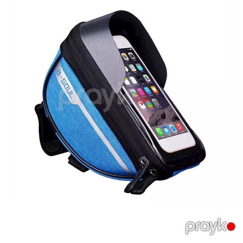 Velosiped çantası telefon tutacağı ilə B-Soul BS-0230, mavi — Bakı
