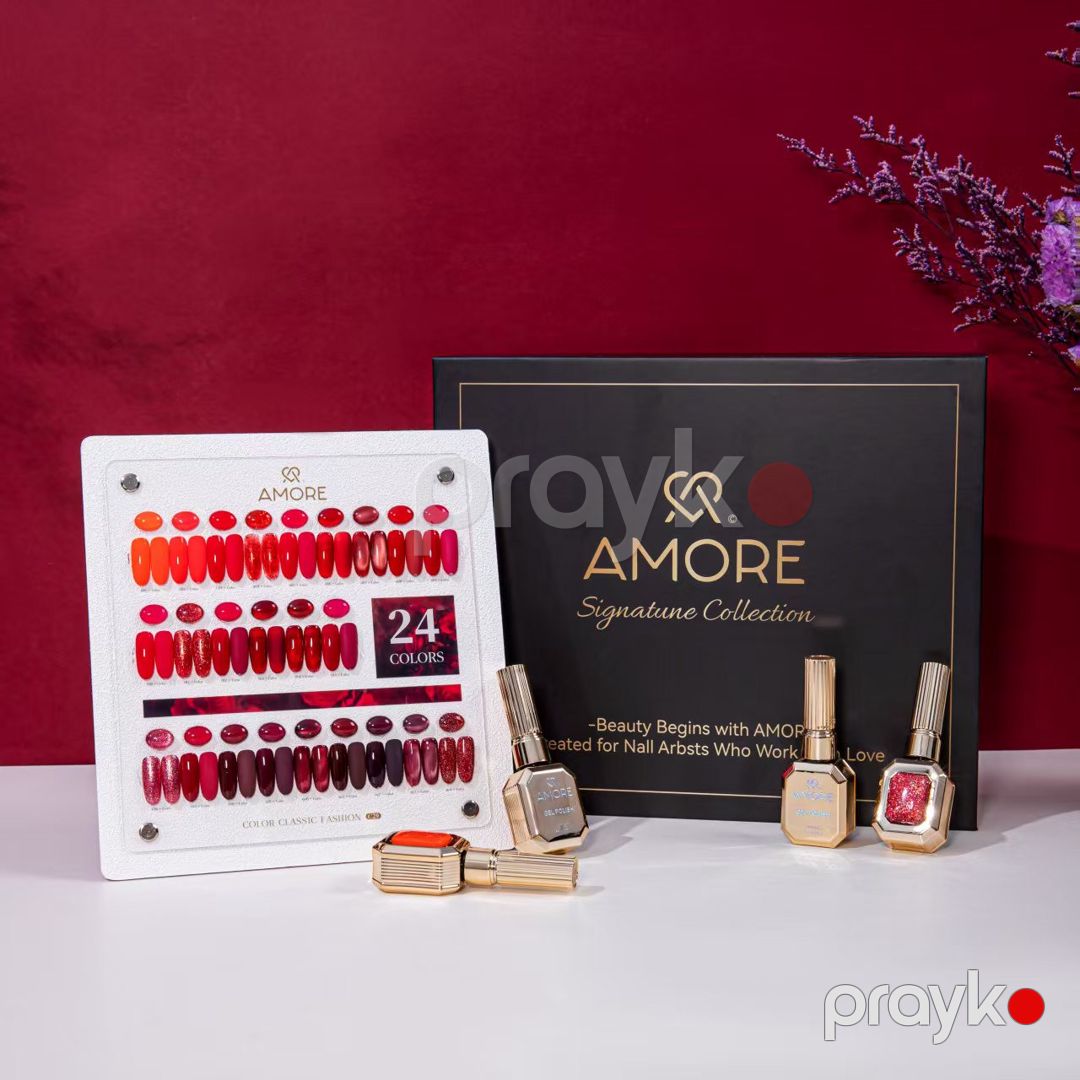 Gel lak dəsti Amore Signature Collection, qırmızı çalarlar, 12 ml x 24 rəng — Mallar, Bakı (3)