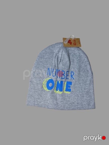 Oğlanlar üçün papaq, pambıq, nazik və yüngül, 3-6 yaş - rc13_grey — Bakı