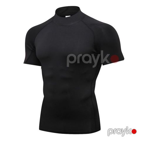 Futbolka 42656034, qara, poliester/spandex, ölçü L — Bakı