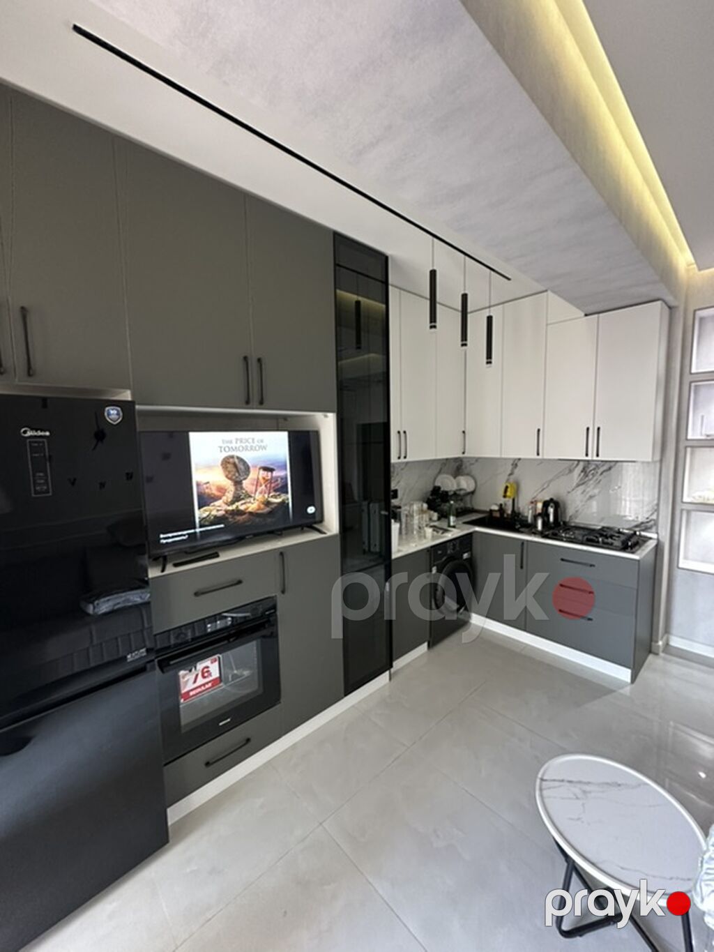 Sifarişlə mətbəx dəsti, Özü çəkən petlələr, MDF, Kredit yoxdur, Ünvandan götürmə, Pulsuz çatdırılma, Rayonlara çatdırılma — Mətbəx mobilyası, Sumqayıt (9)