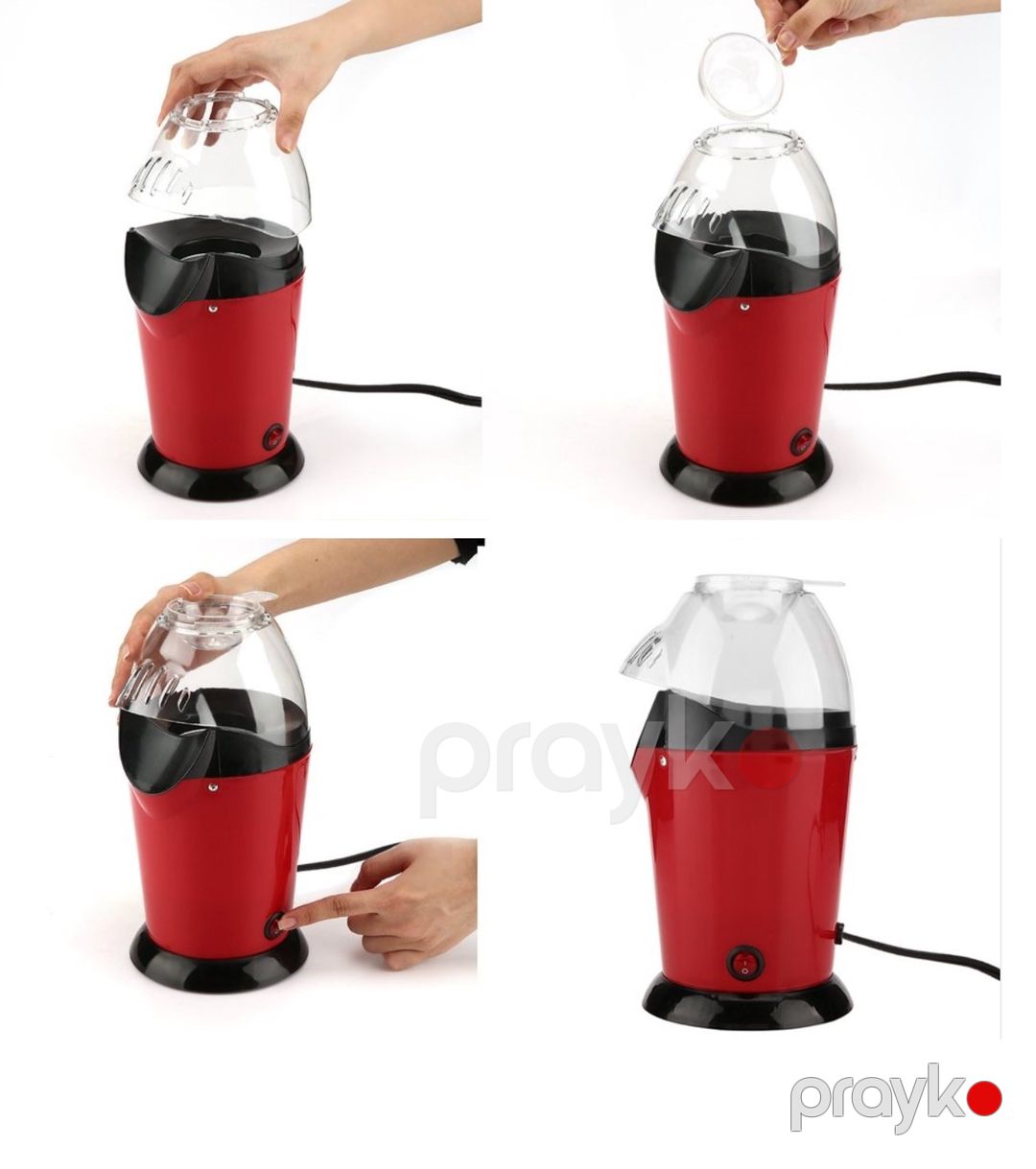 Sokany 1200W Popkorn Aparatı – Ev üçün Yağsız Popkorn Hazırlayan Maşın — Digər mətbəx texnikası, Bakı (5)