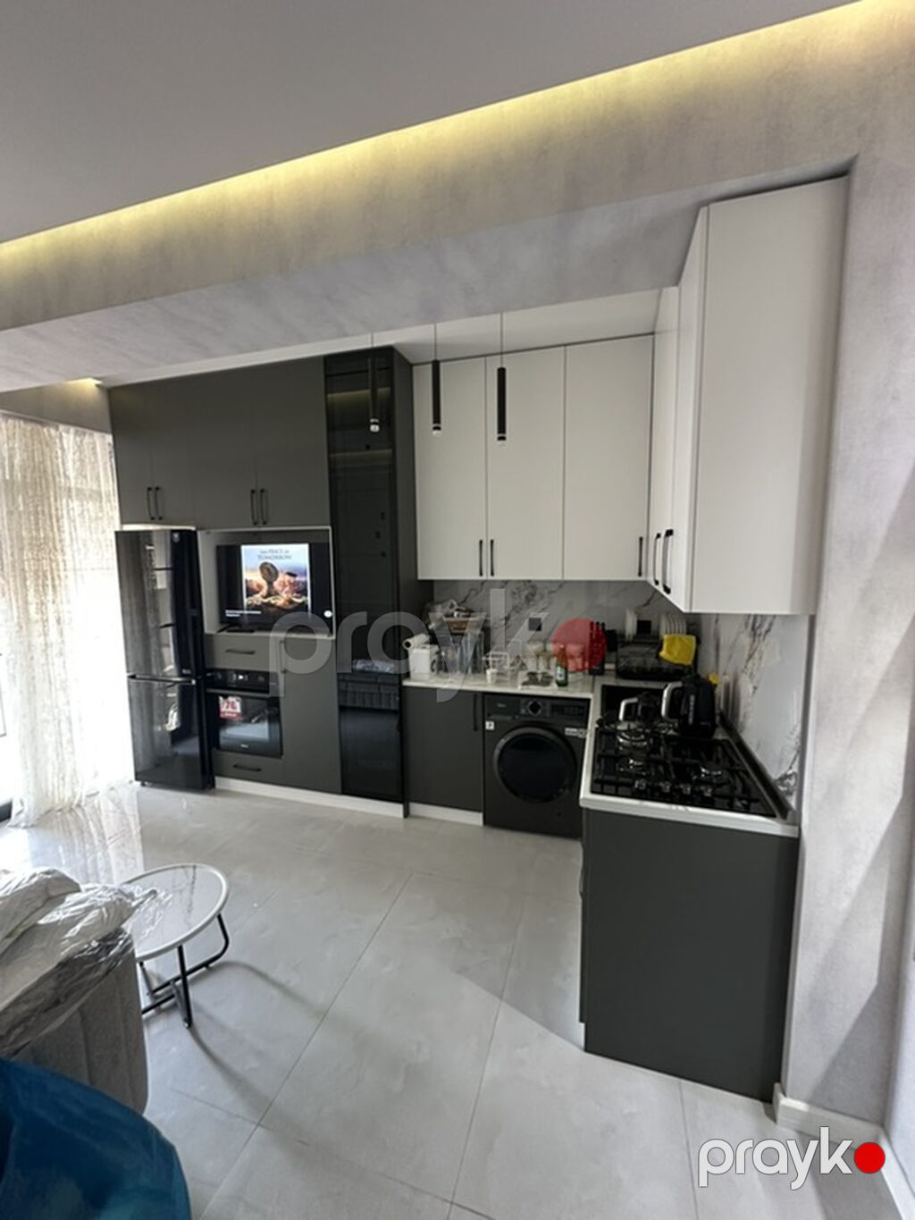 Sifarişlə mətbəx dəsti, Özü çəkən petlələr, MDF, Kredit yoxdur, Ünvandan götürmə, Pulsuz çatdırılma, Rayonlara çatdırılma — Mətbəx mobilyası, Sumqayıt (8)