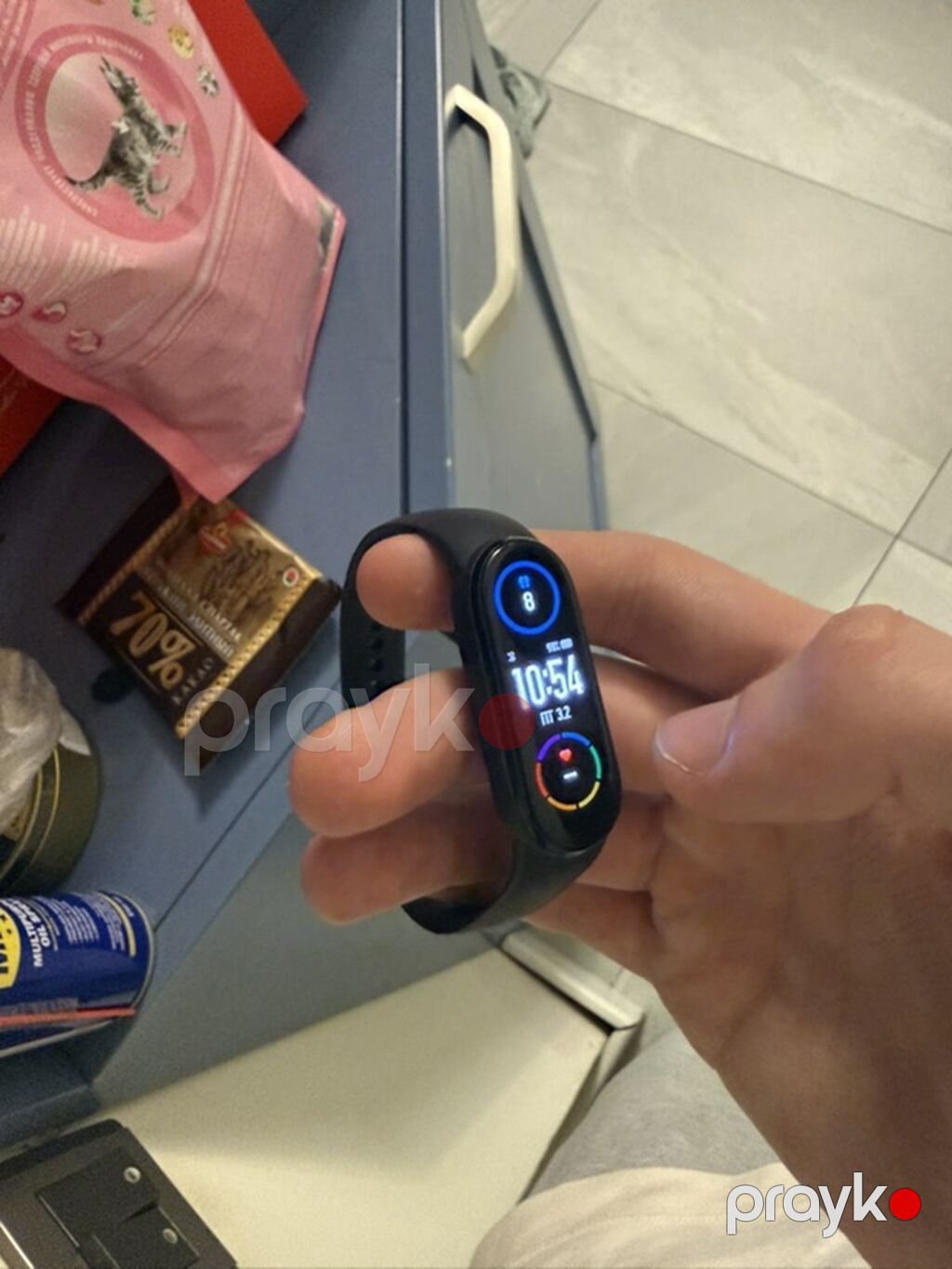 Ağıllı fitnes qolbağı (qara rəng) - Rəngli toxunma ekranı: saat — Fitness biləkliklər, Bakı (3)