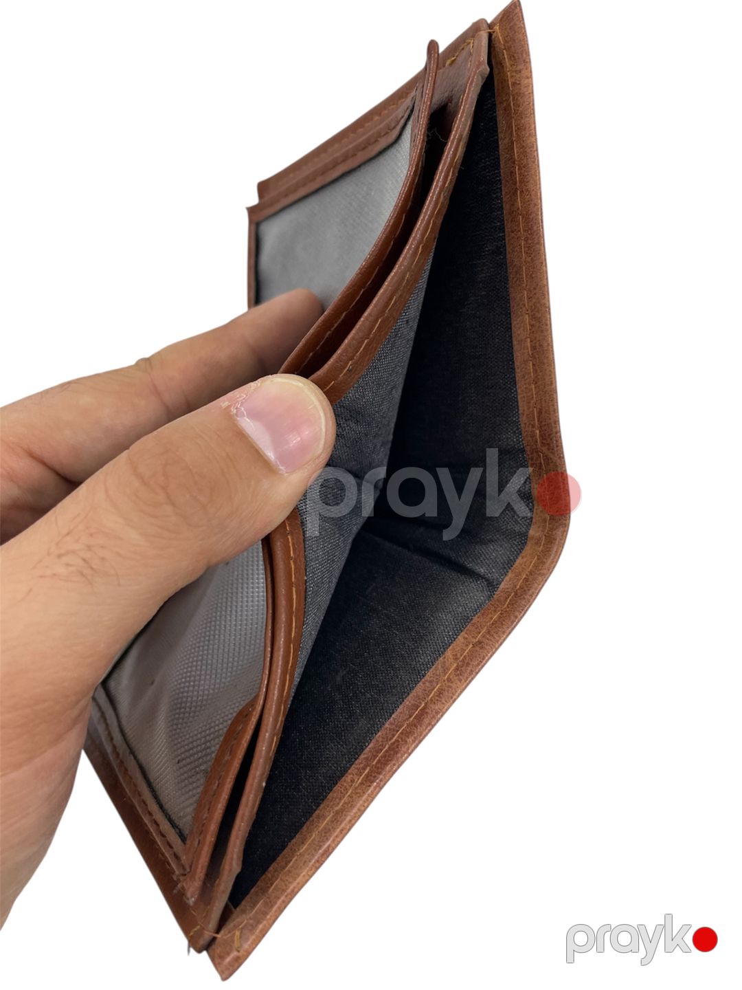 Pul kisəsi 3786321, süni dəri, qəhvəyi, 11.5x8.8 sm — Mallar, Bakı (3)