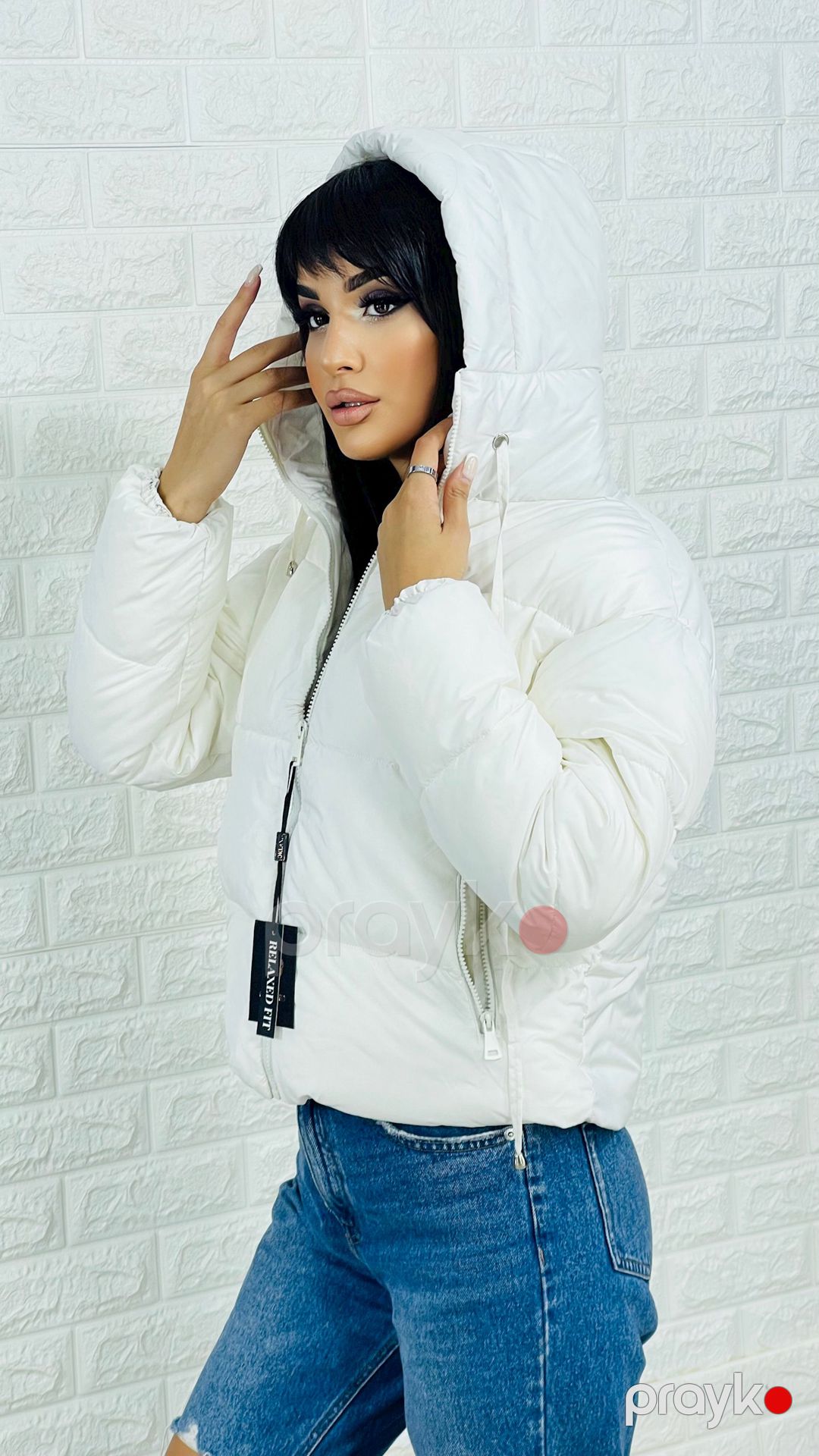 Qadınlar üçün gödəkçə mir_86000, ağ, polyester, ölçü 36 — Mallar, Bakı (3)