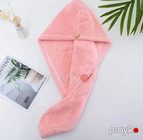 Saçlar üçün dəsmalı vm979, mikrofiber, çəhrayı, 62x40 sm — Bakı