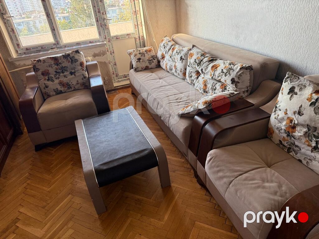 İşlənmiş, Divan, Jurnal masası, 2 kreslo, Bazalı, Açılan — Yumşaq mobilya dəstləri, Digah (2)