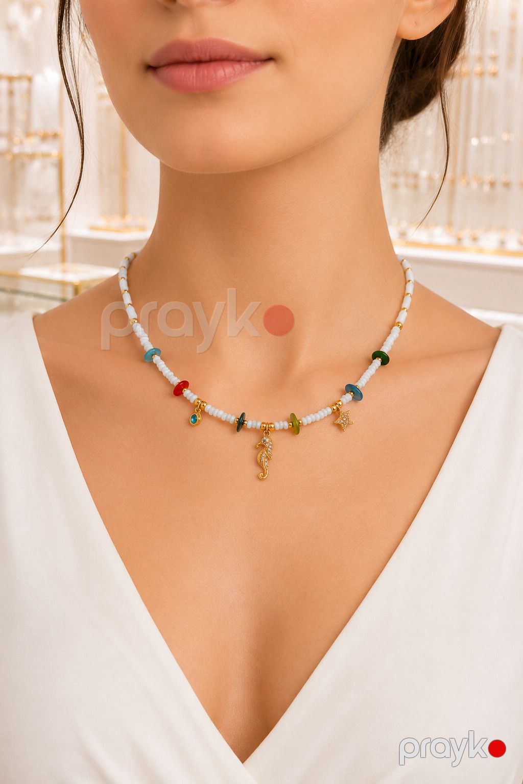 Qadınlar üçün boyunbağı B9173 — Mallar, Bakı (2)