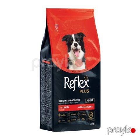 İt yemi Reflex Plus SuperPremium Medium Large Hypoallergenic Quzu əti ilə 12kq — Bakı