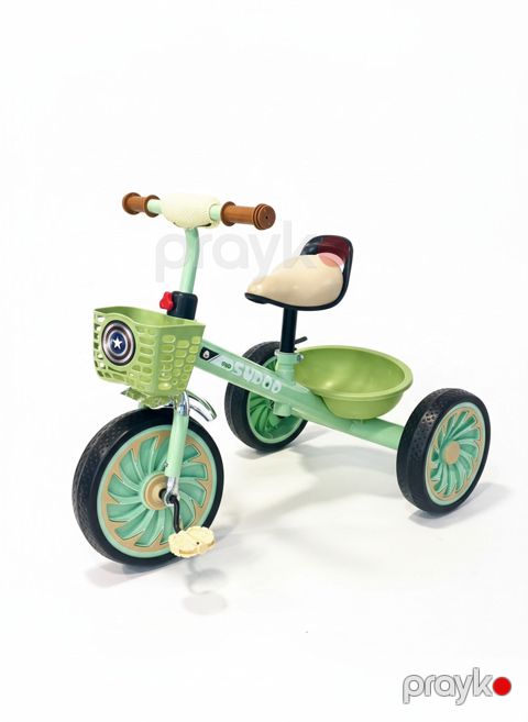Üçtəkərli velosiped MDF005-NT17, 2-6 yaş, yaşıl — Bakı