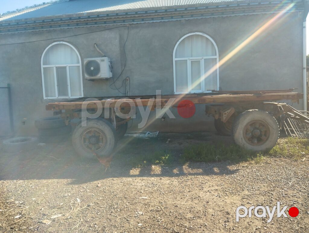 İkioxlu qoşqu şassisi (traktor/yük maşını üçün) - Güclü metal karkas — Qoşqular, Ağdam (6)