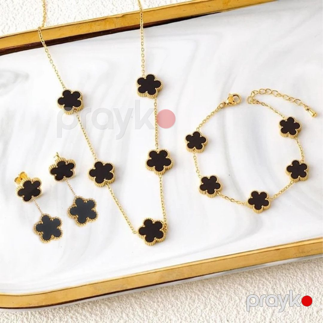 Bijuteriya dəsti boyunbağı və sırğa və qolbaq 2757507 — Mallar, Bakı (2)