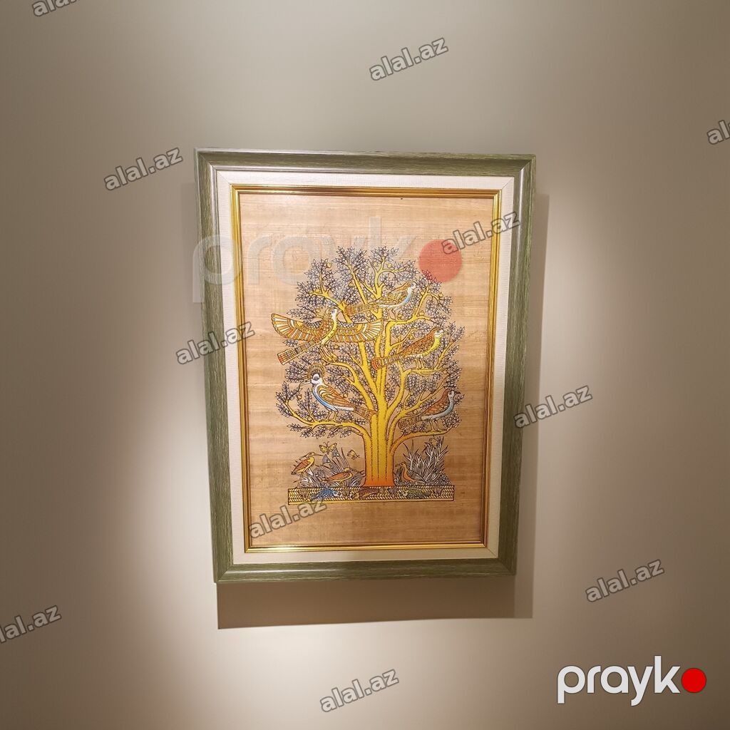 Rəsm, Misirdən Gətirilib, Məhşur Misir Kağızı Olan Papirusdan — Mallar, Bakı (4)