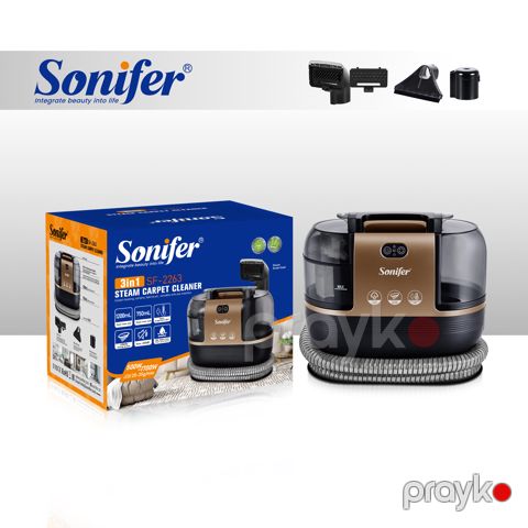 Sonifer SF-2263 — 1700W Güclü 3-ü 1-də Buxarlı Xalça Təmizləyicisi — Bakı