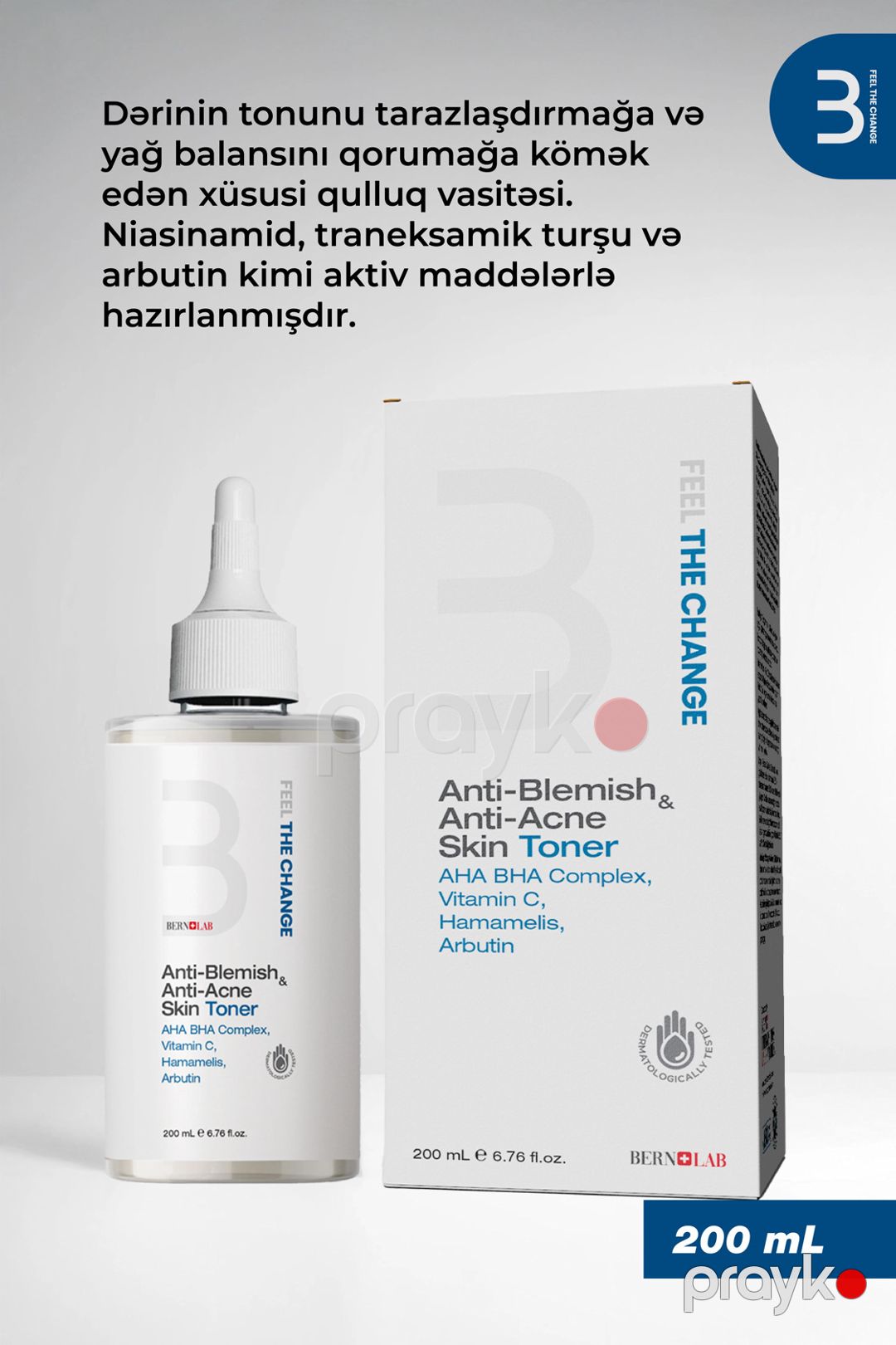 Üz üçün toner BernLab Anti-Blemish & Anti-Acne, 200 ml — Mallar, Bakı (2)