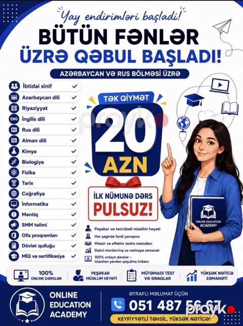 Repetitor, Riyaziyyat, Azərbaycan dili, İmtahanlara hazırlıq — Bakı