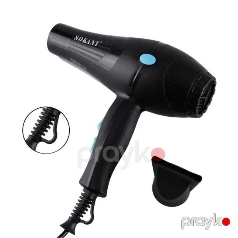 Sokany HS-3210 İonik Saç Qurutma Feni – 3 Sürət Ayarlı, Güclü və Portativ — Fən, Bakı (3)