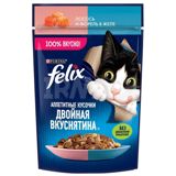 Nəm yem pişiklər üçün Felix jeledə qızıl balıq və forel ilə, 75 q — Товары